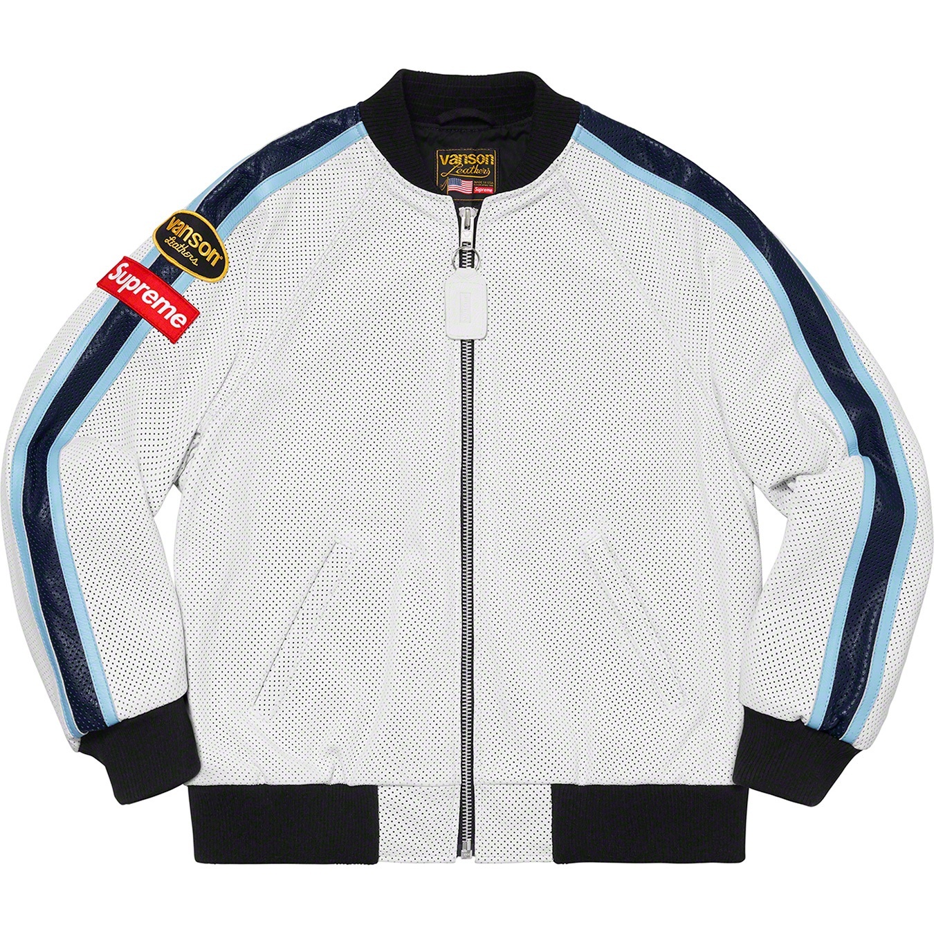 Supreme®/Vanson Leathers® Perforated Bomber Jacket view 6